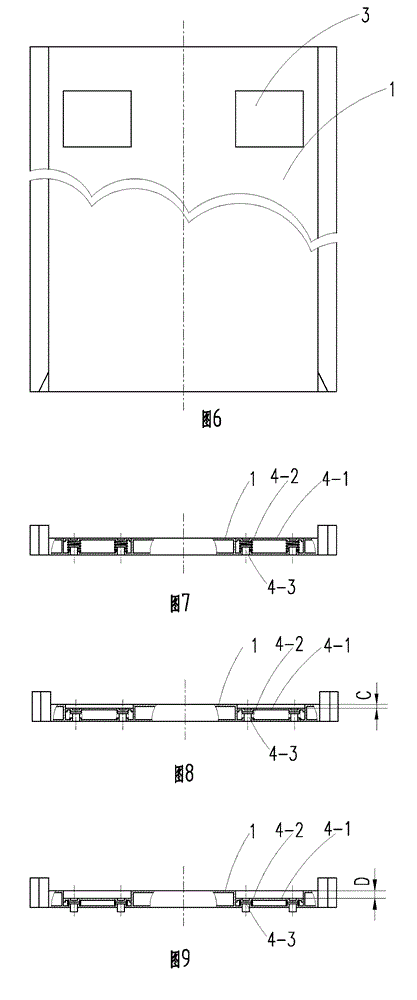 Car carrying board with lifting car stop device