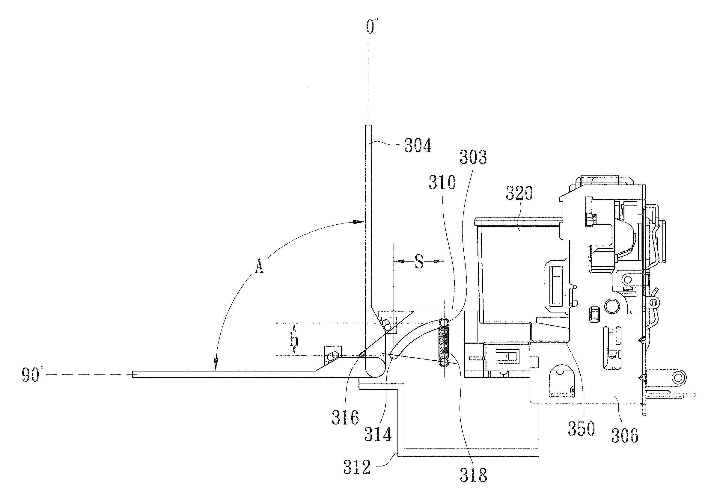 Star wheel releasing mechanism of printing apparatus