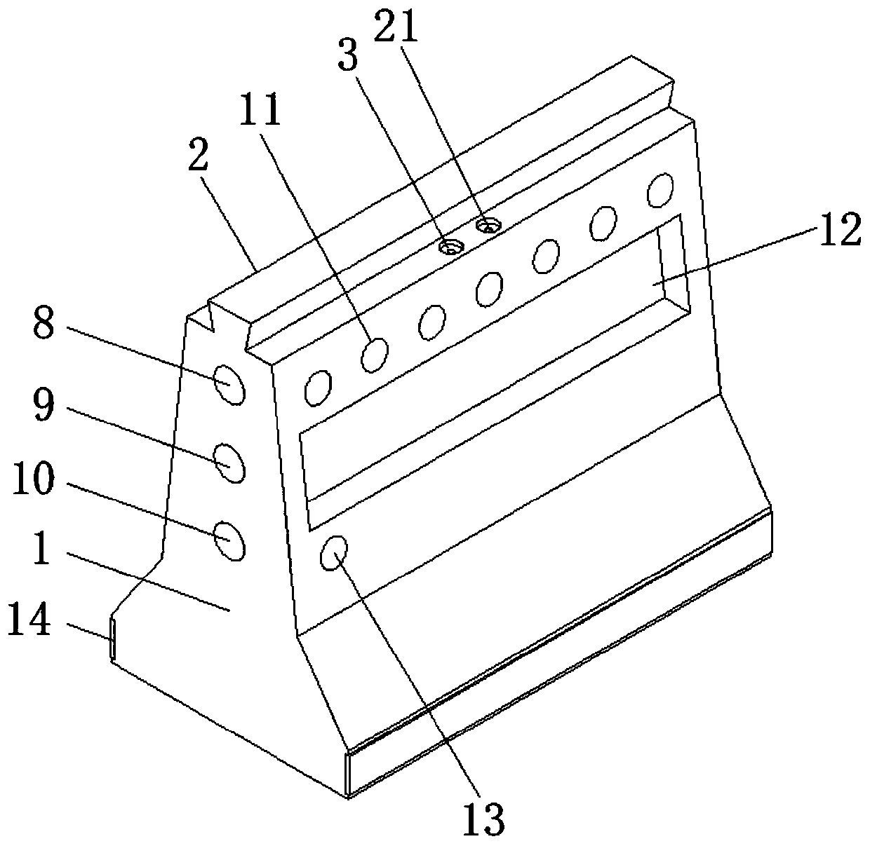 Prefabricated municipal engineering isolation belt