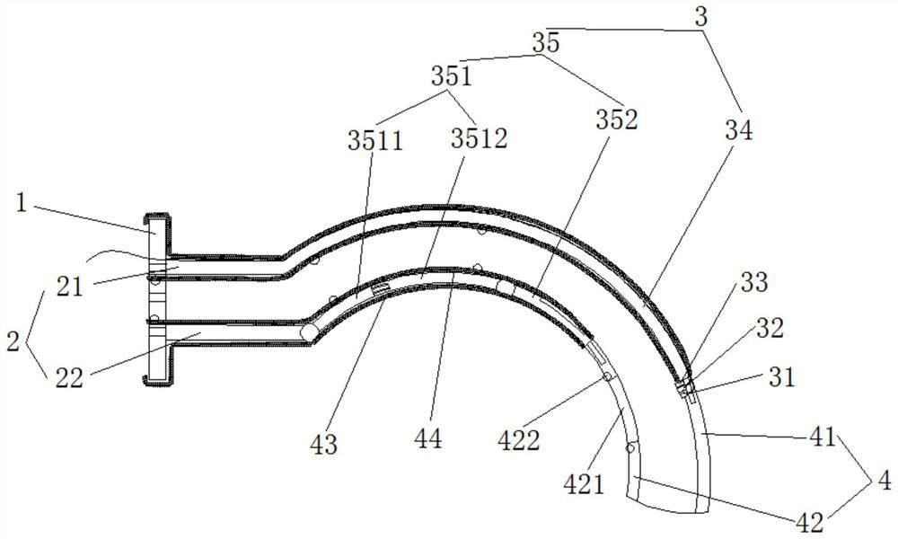 Oropharynx breather pipe having airway surface anesthesia function