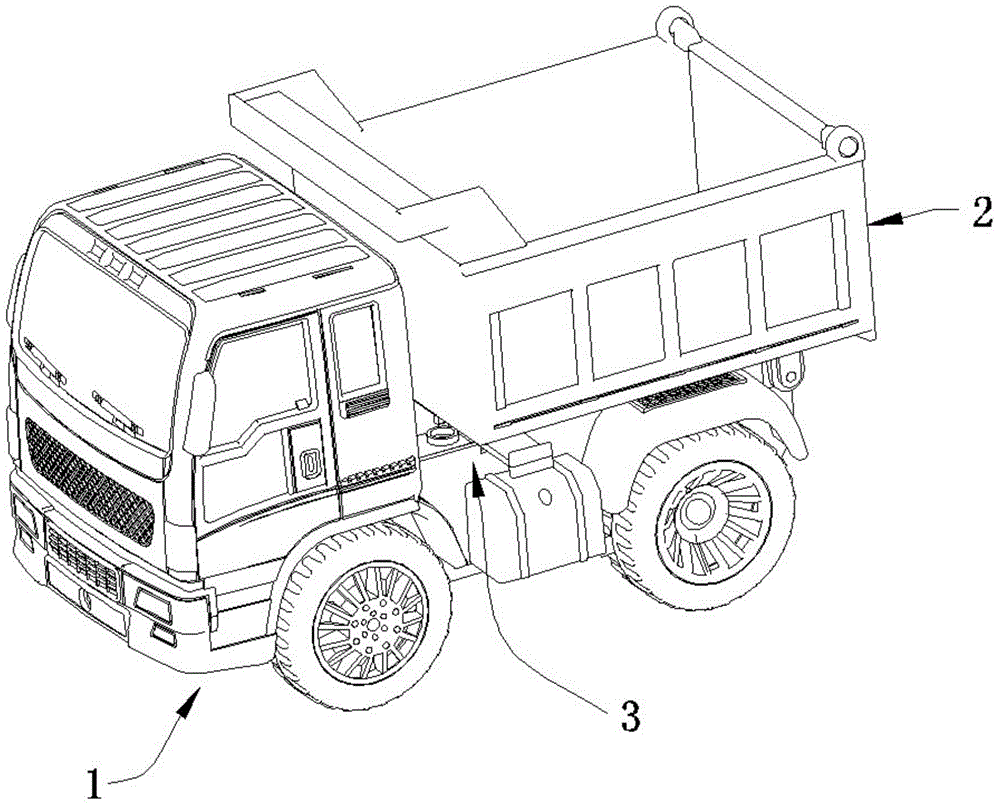 Simulation transporting and loading toy truck