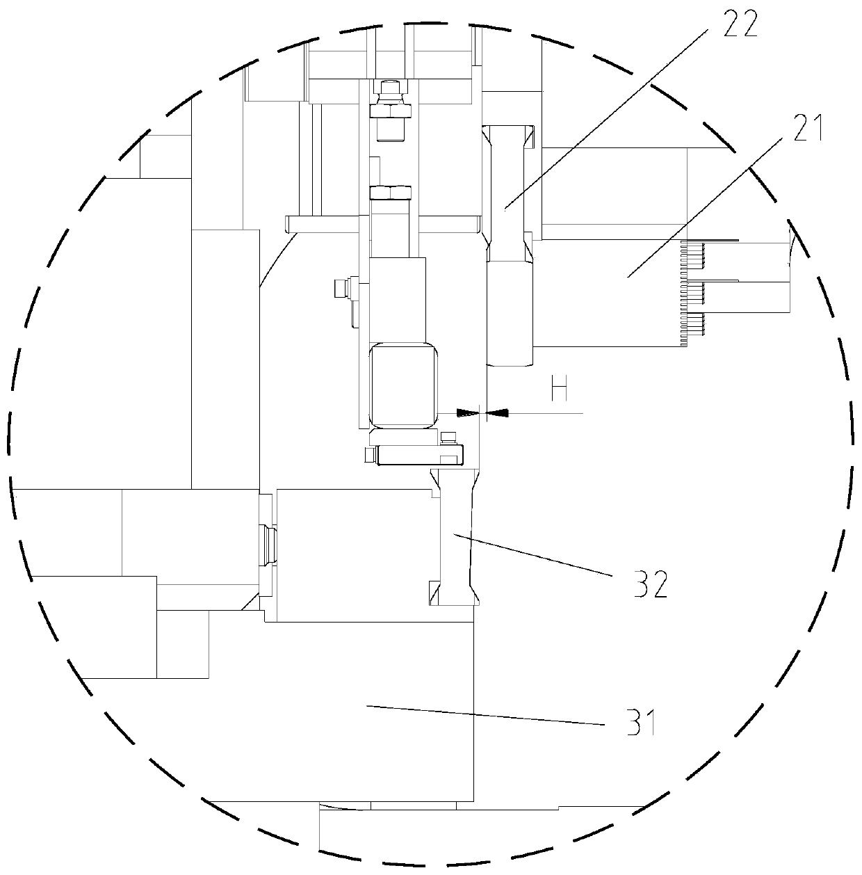 Cutting device for wire cord fabric