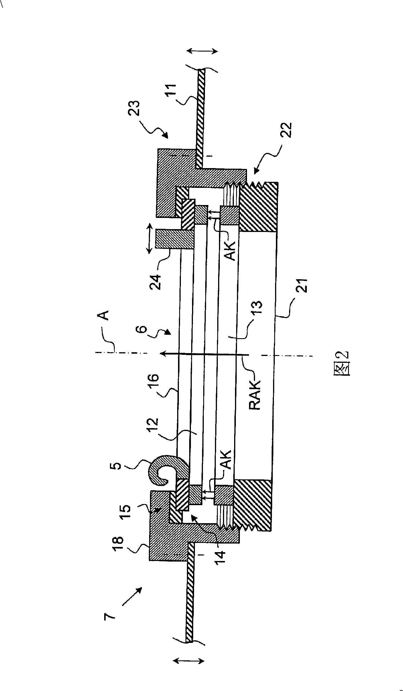 Device and thread guiding ring for a ring spinning machine or twisting machine