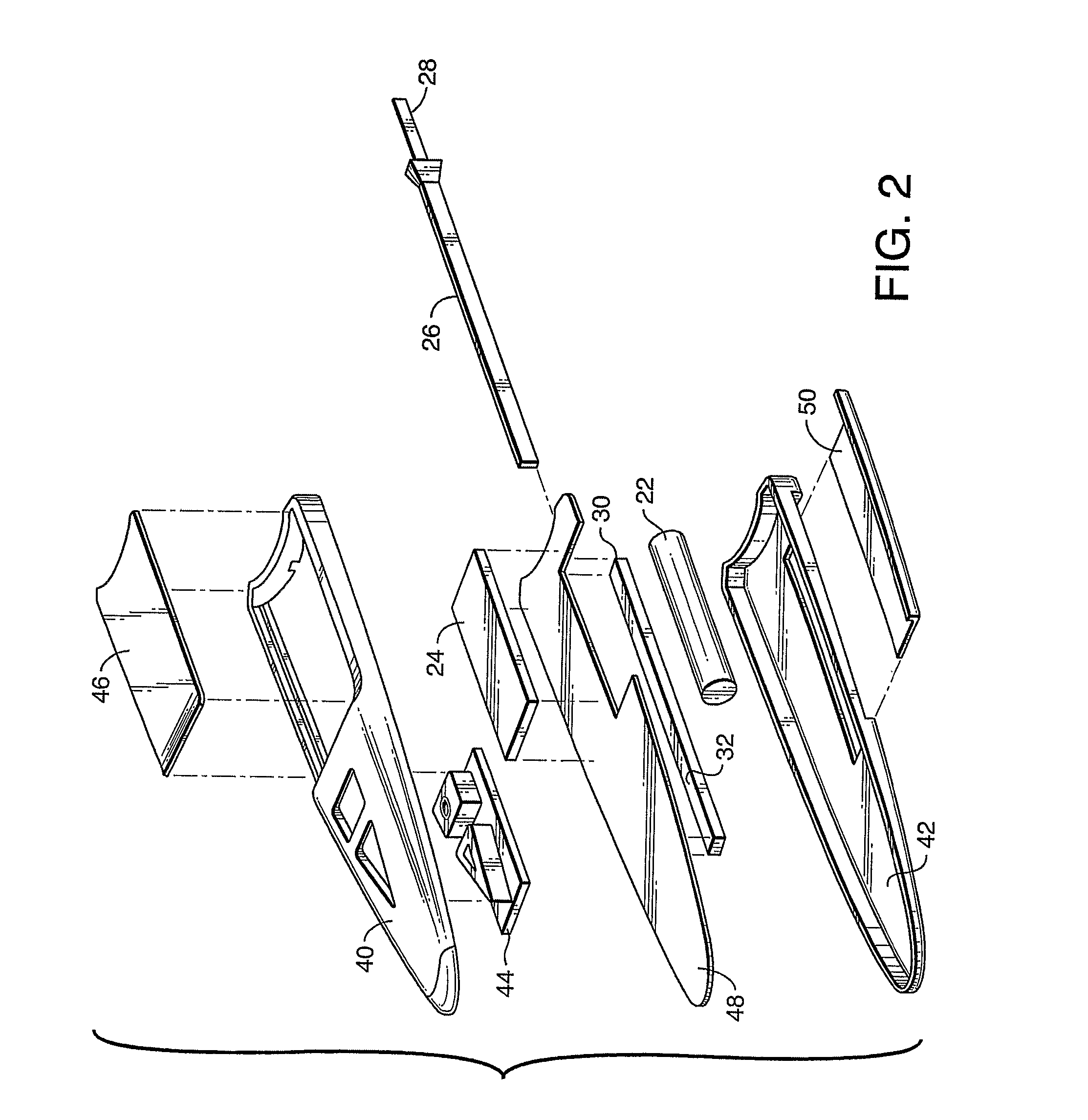 Handheld optical diagnostic device having image system array