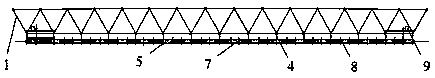 High-voltage test hall shielding curtain