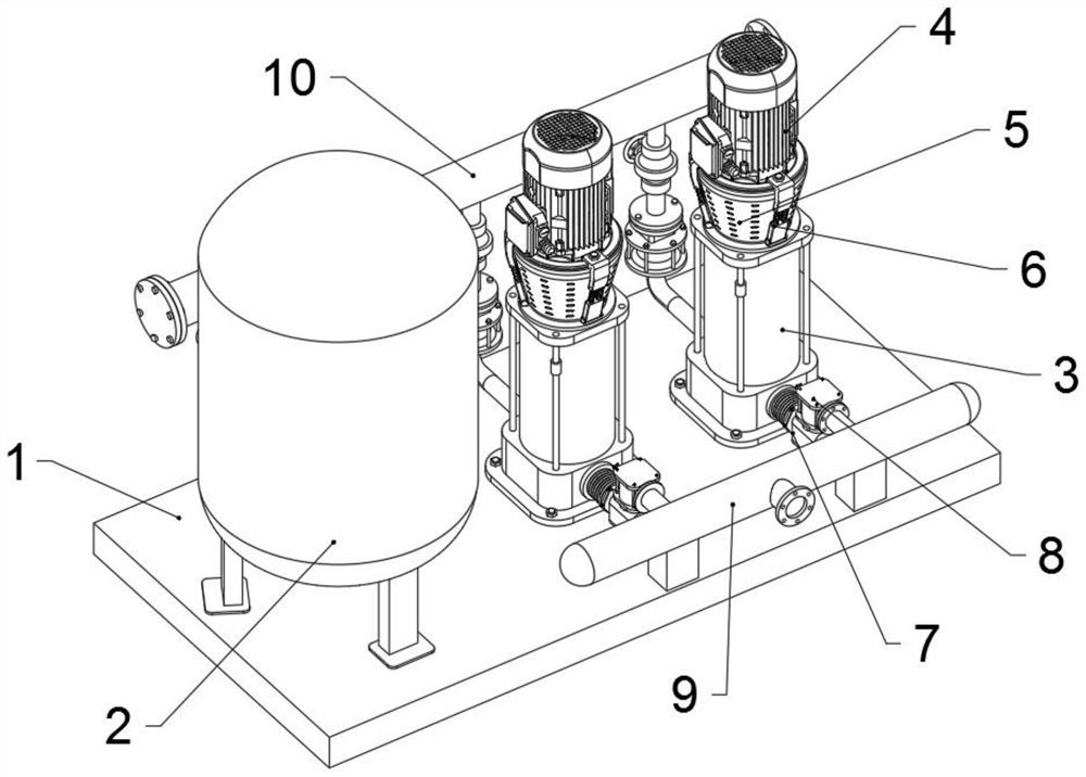 Pressurizing device for construction based on constructional engineering and using method thereof