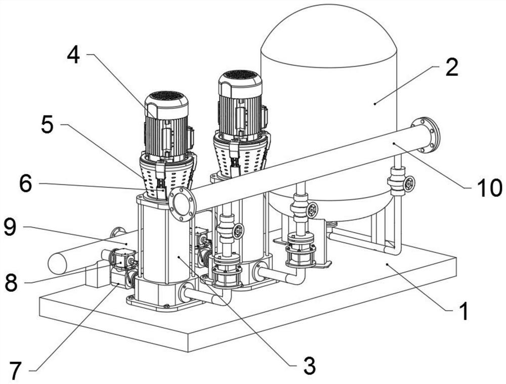 Pressurizing device for construction based on constructional engineering and using method thereof