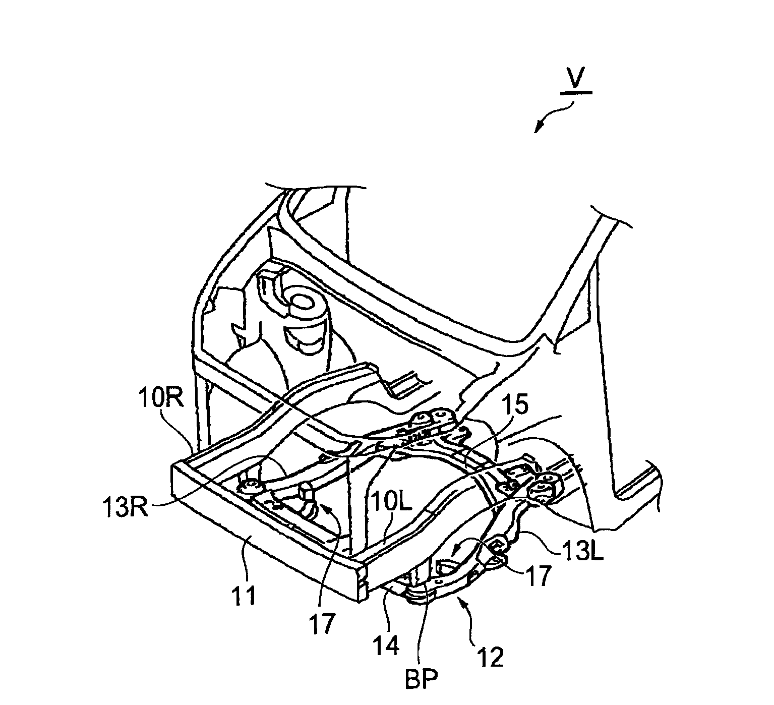 Front structure for vehicle