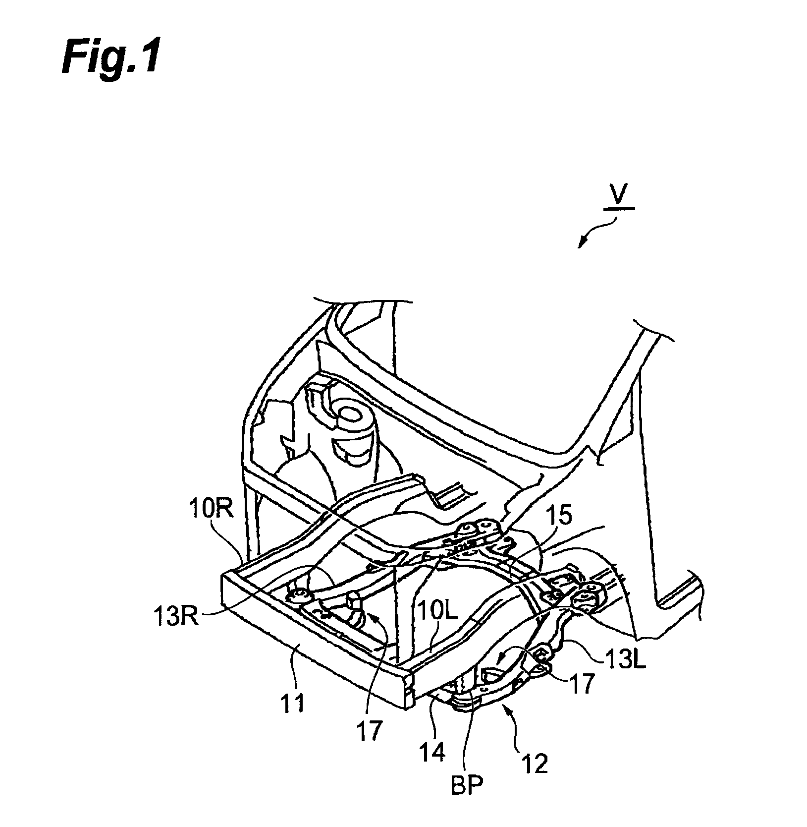 Front structure for vehicle