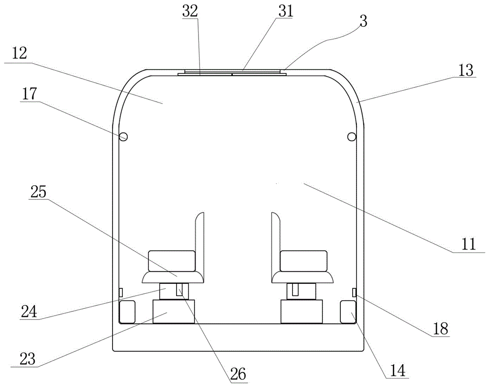 Full-view tourist train compartment