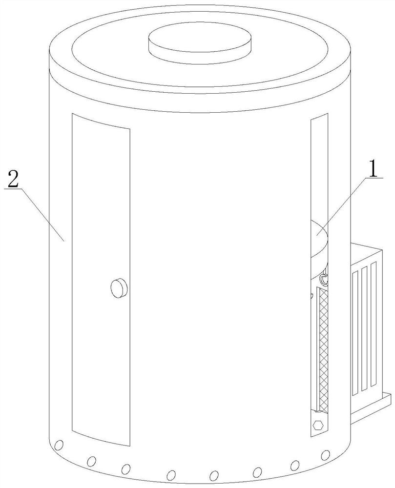 A high-efficiency air-drying device for sealing flat fish fermentation