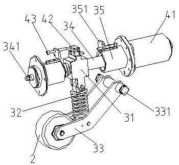 Lifting supporting wheel assembly and cantilever sliding door