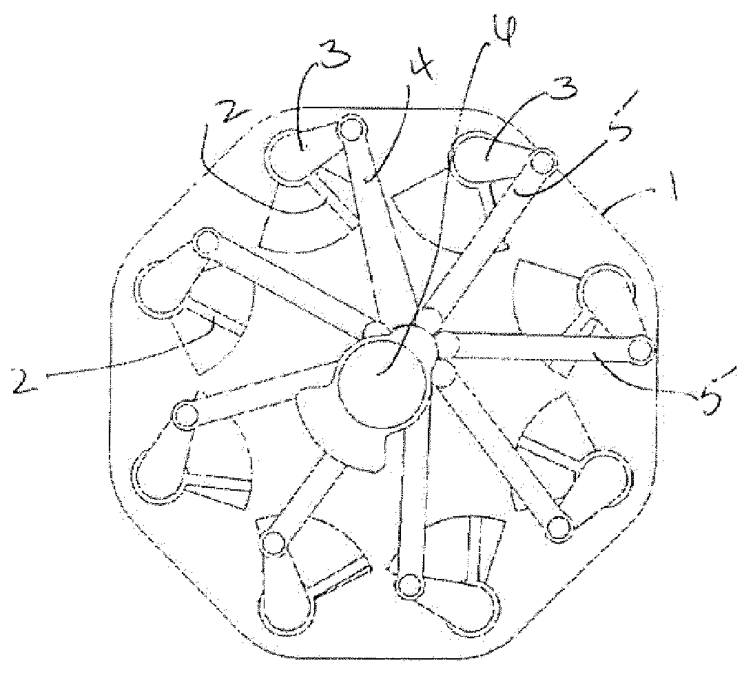 Peripherally pivoted oscillating vane machine