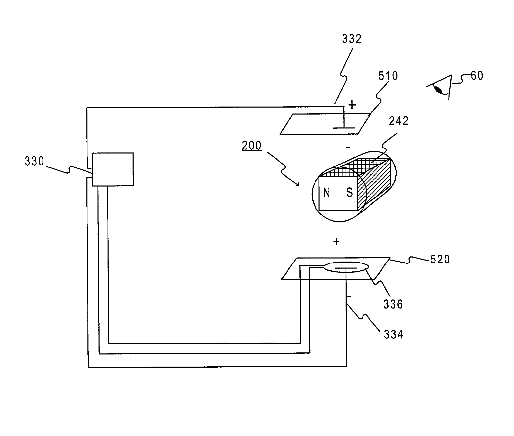 Rotating element sheet material with dual vector field addressing