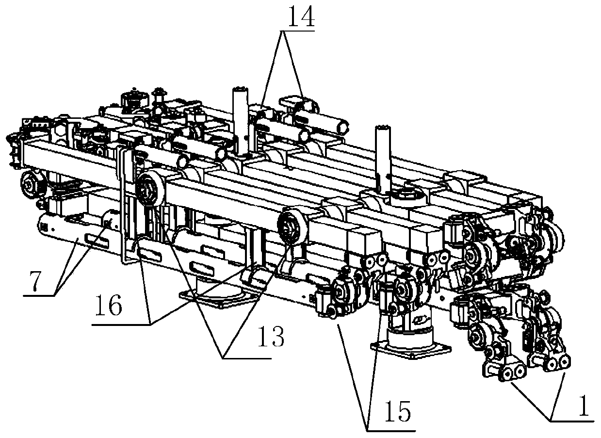 Cross layout antenna deployment device applied to spacecraft