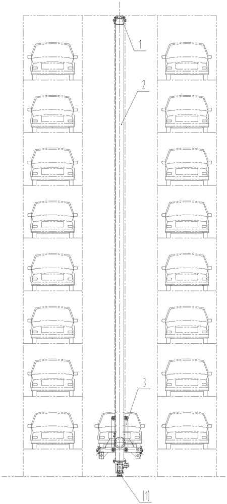 Automobile storage and fetch apparatus for stereo garage