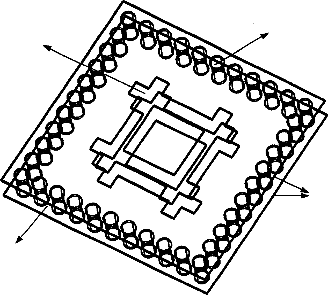 Frequency selecting surface based on substrate integrated waveguide technology