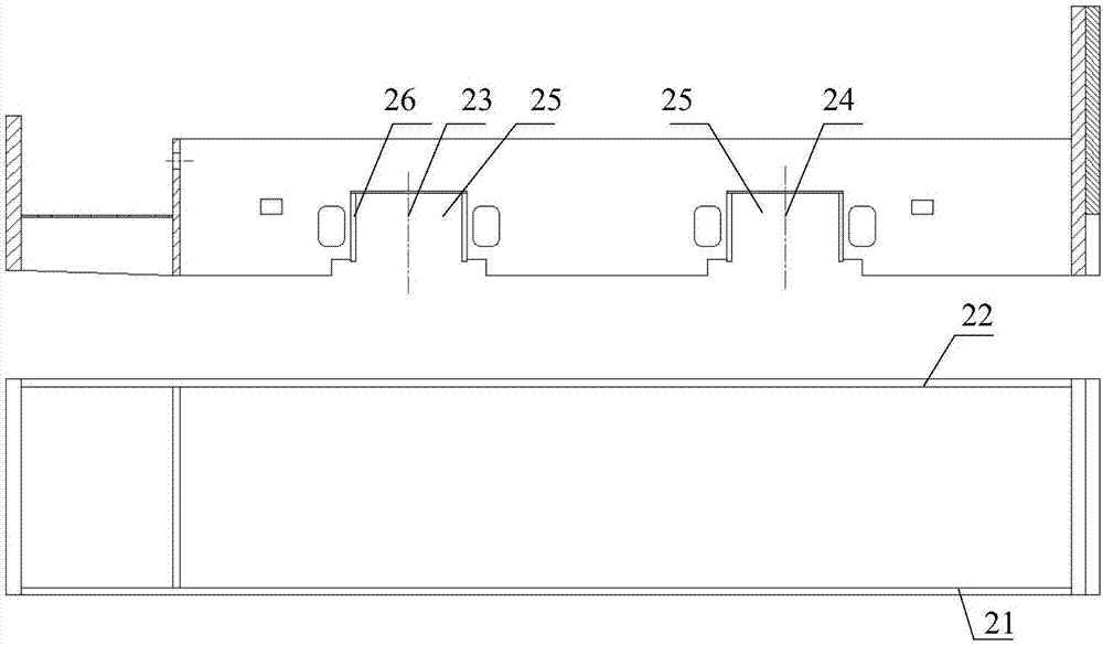 Assembling tool for industrial-mineral electric locomotive axle housing square holes