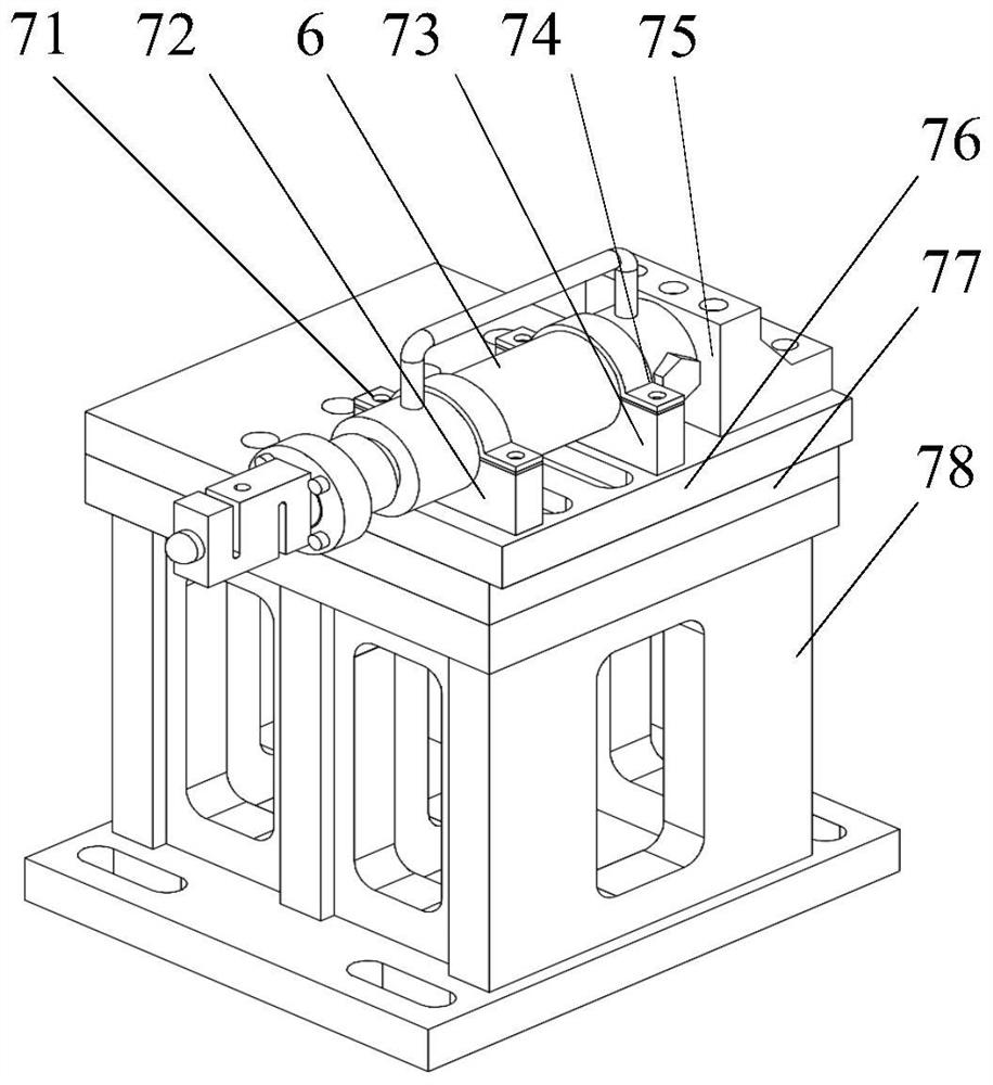 Numerical control tool rest static rigidity testing device and method