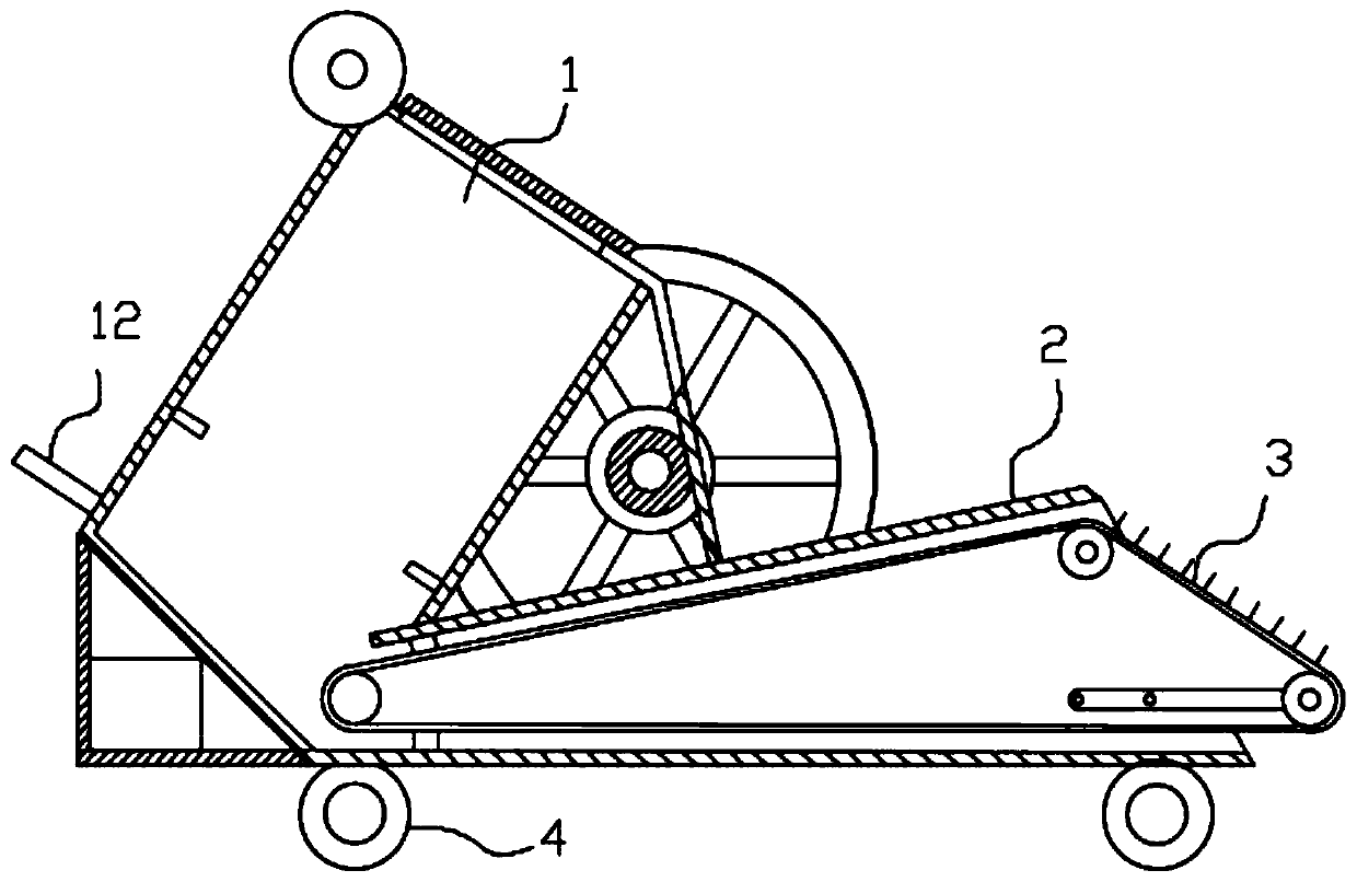 Electrodynamic type grain collecting and storing equipment for rice processing