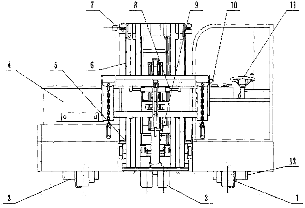 A four-way five-wheel side-type electric loading and unloading truck