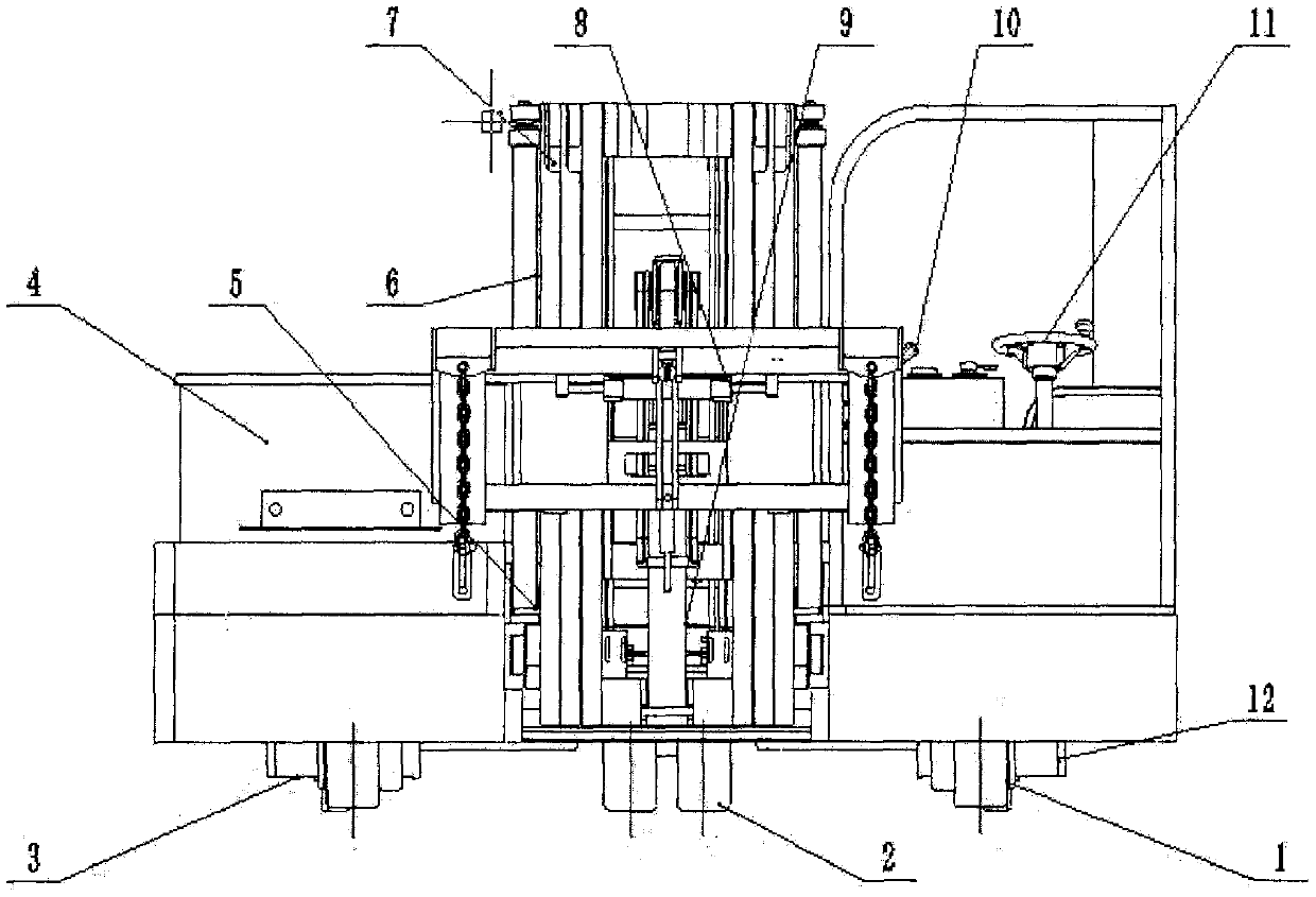 A four-way five-wheel side-type electric loading and unloading truck