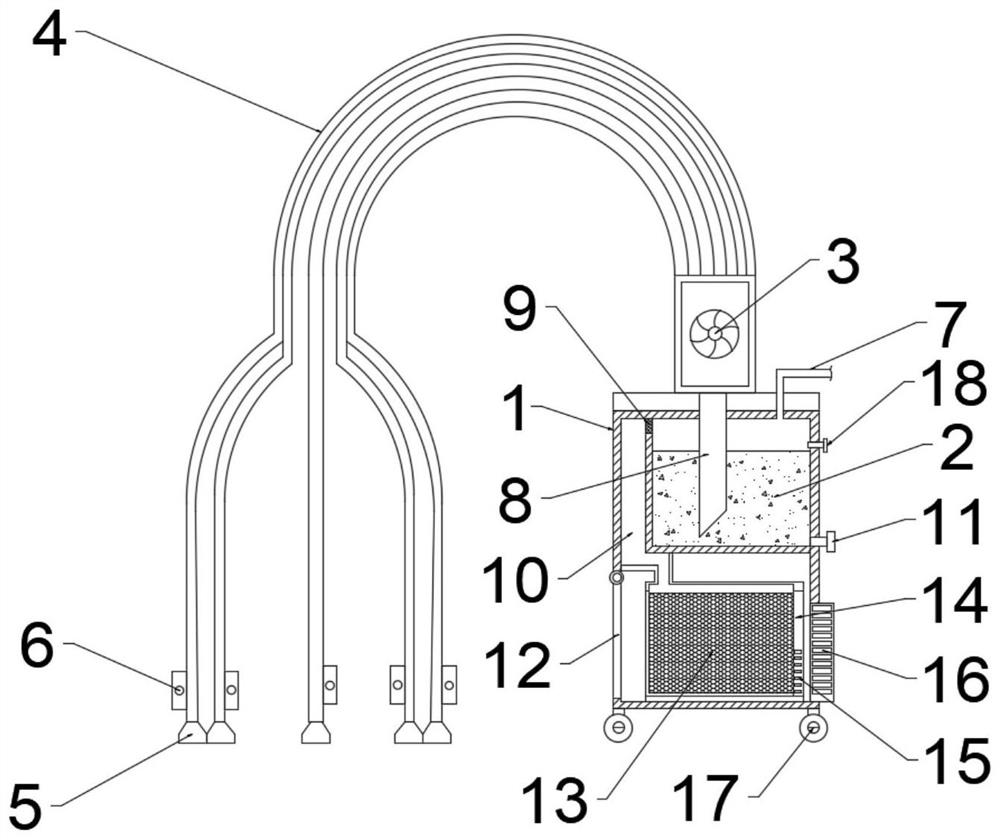 Odor removing device of textile equipment