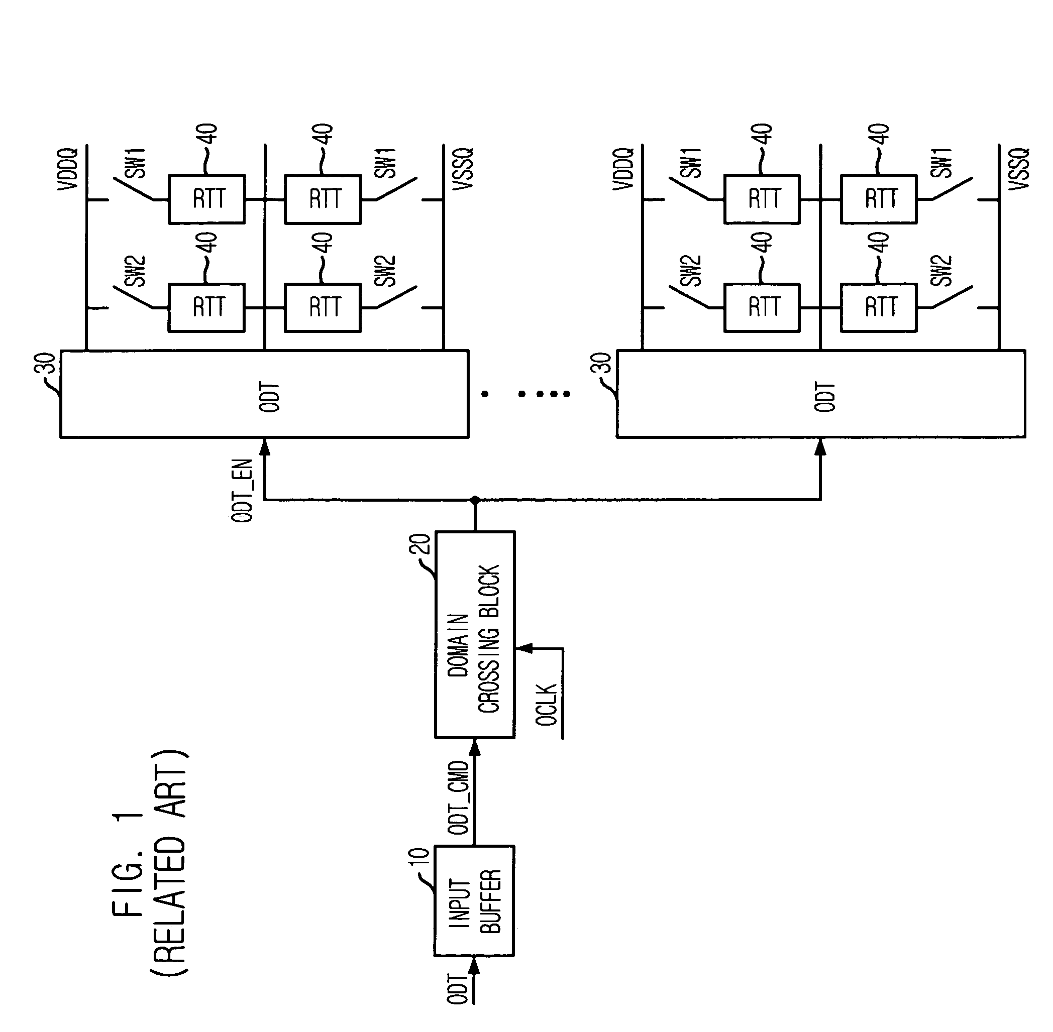 Device for controlling on die termination