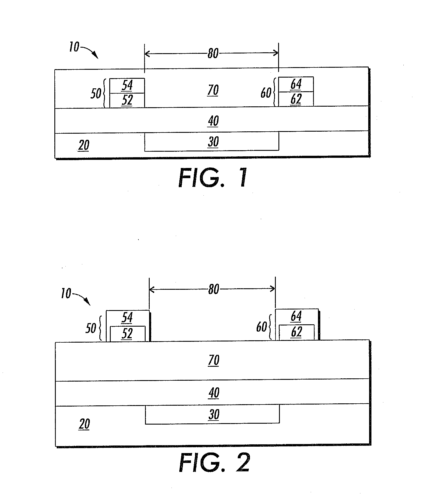 Organic thin film transistor with dual layer electrodes