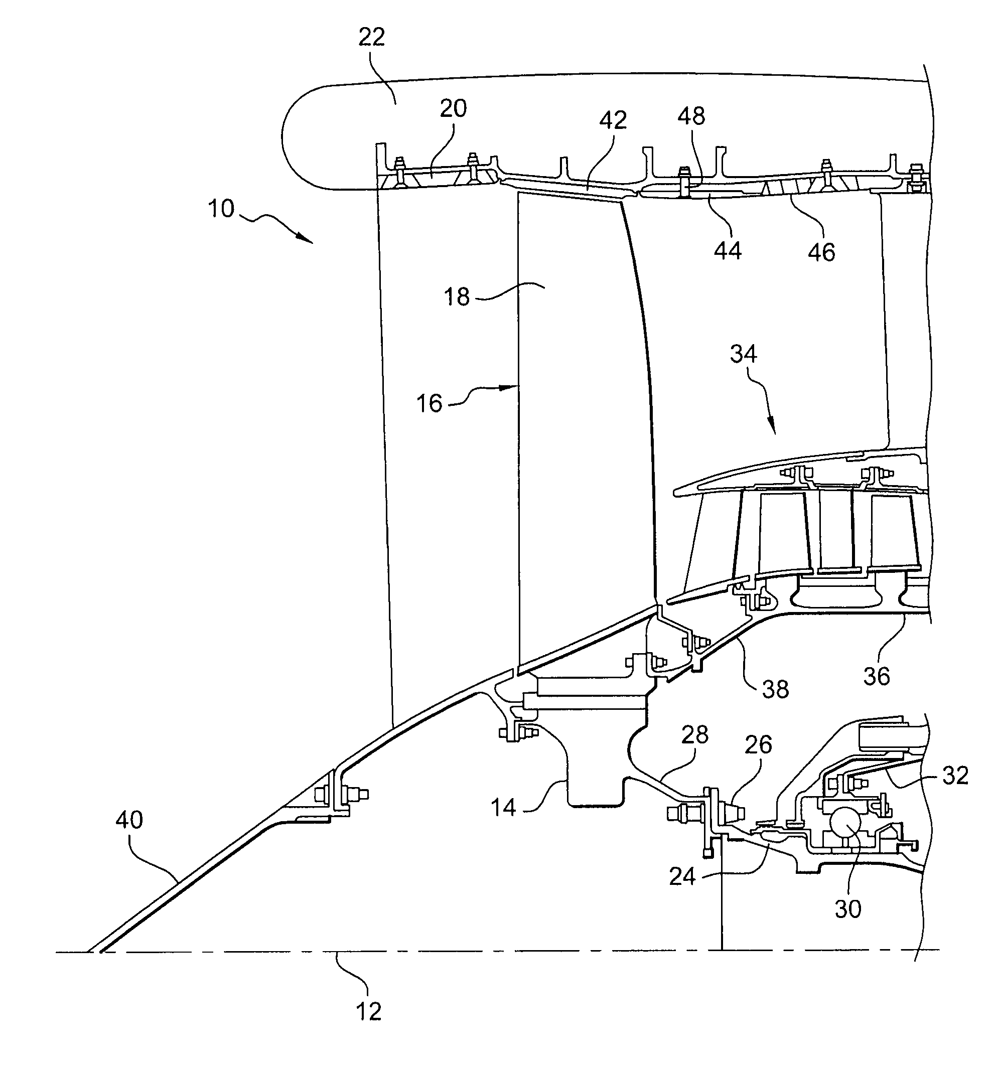 Panel for supporting abradable material in a turbomachine