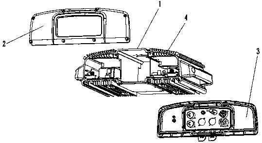 Efficient heat-dissipation waterproof housing and waterproof stage lamp provided with same