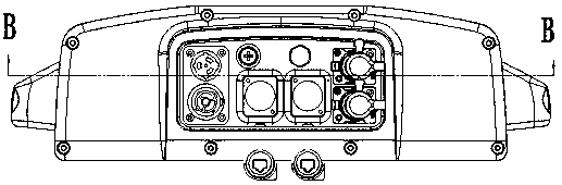 Efficient heat-dissipation waterproof housing and waterproof stage lamp provided with same