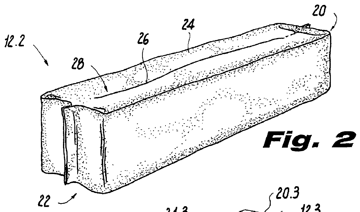 Plant growth bag for use in a flower box