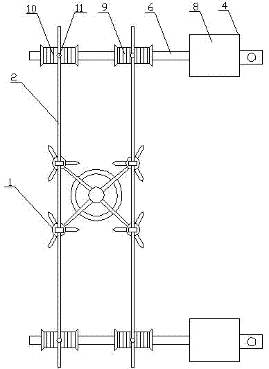 Wired unmanned aerial vehicle pier surface detection device