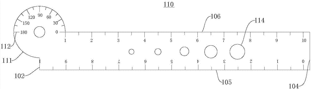 Medical multifunctional folding ruler