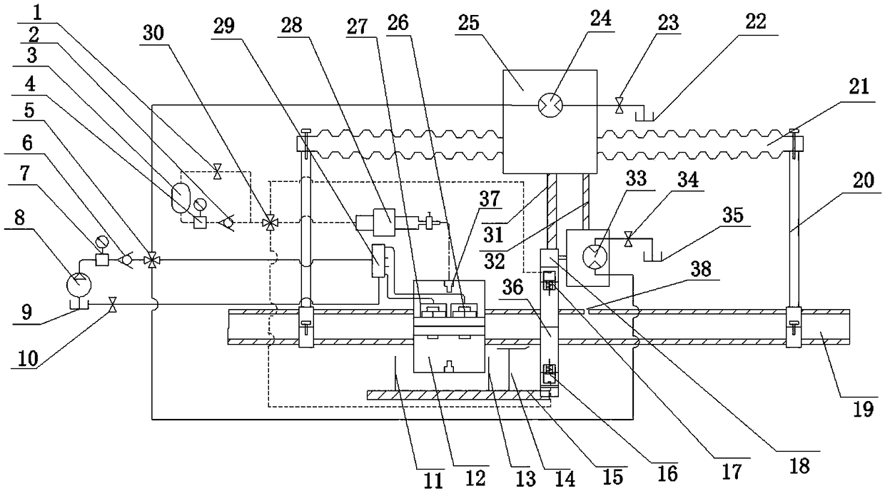 Automatic pipeline mechanical leakage stopping system and application method