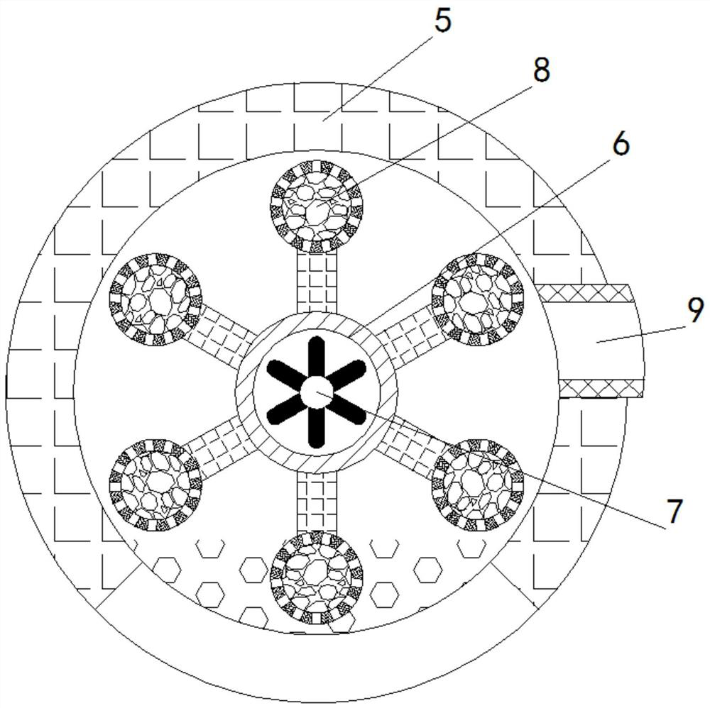 Equipment for thoroughly removing impurity gas chlorine mixed in hydrogen