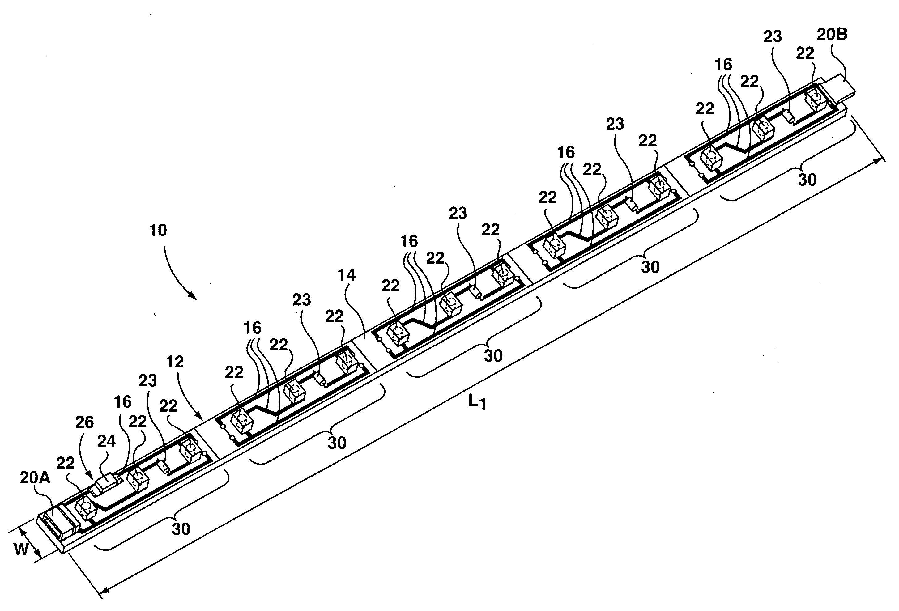 Illumination unit with current interrupter component