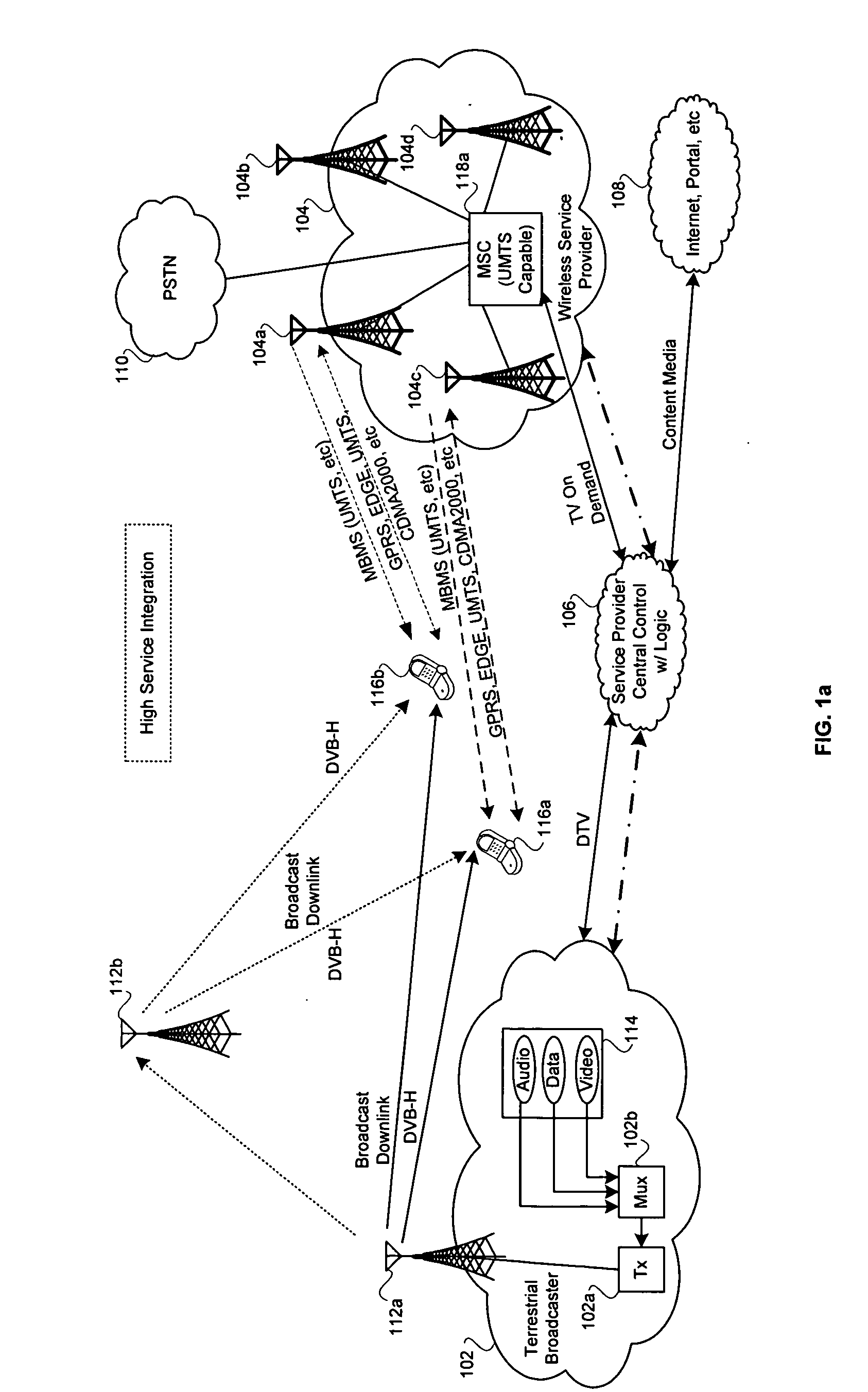 Method and system for mobile receiver antenna architecture for world band cellular and broadcasting services