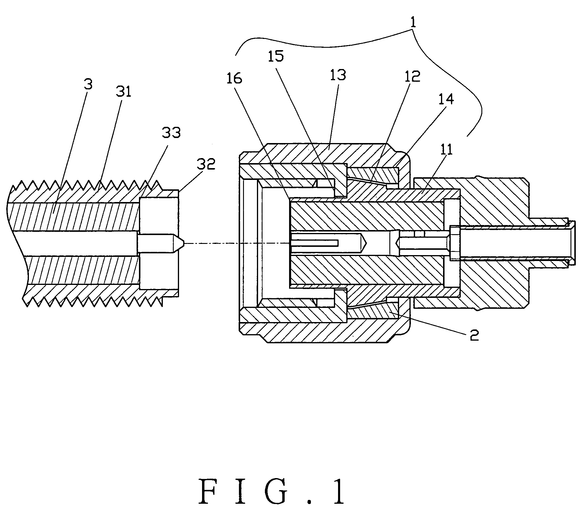 Connecting device for an antenna