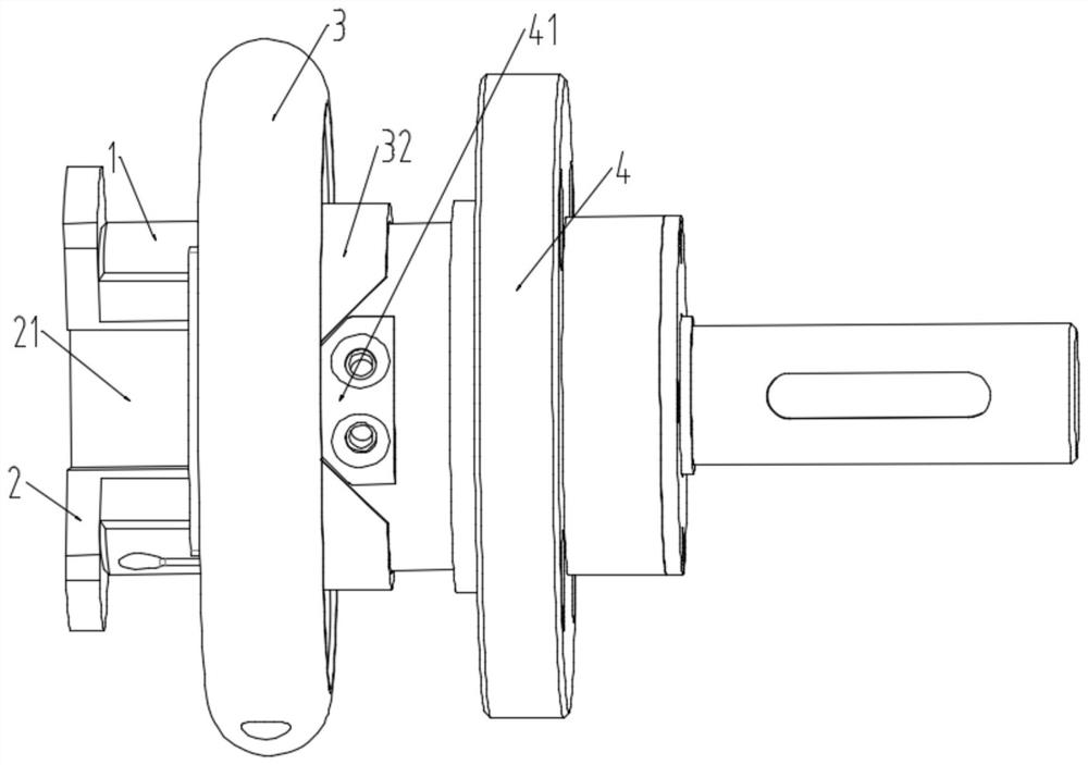 Horizontal pushing type safety chuck