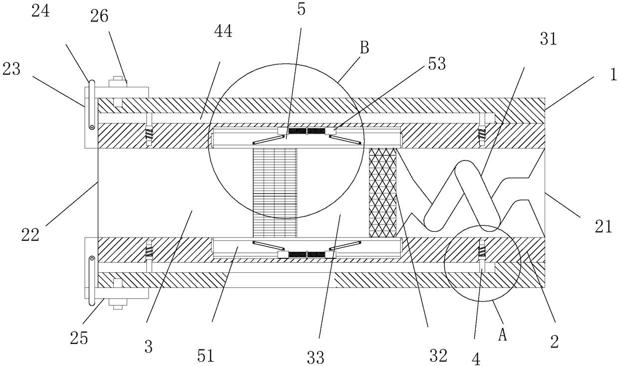 Vibration reduction type diesel engine tail gas purification device and using method thereof