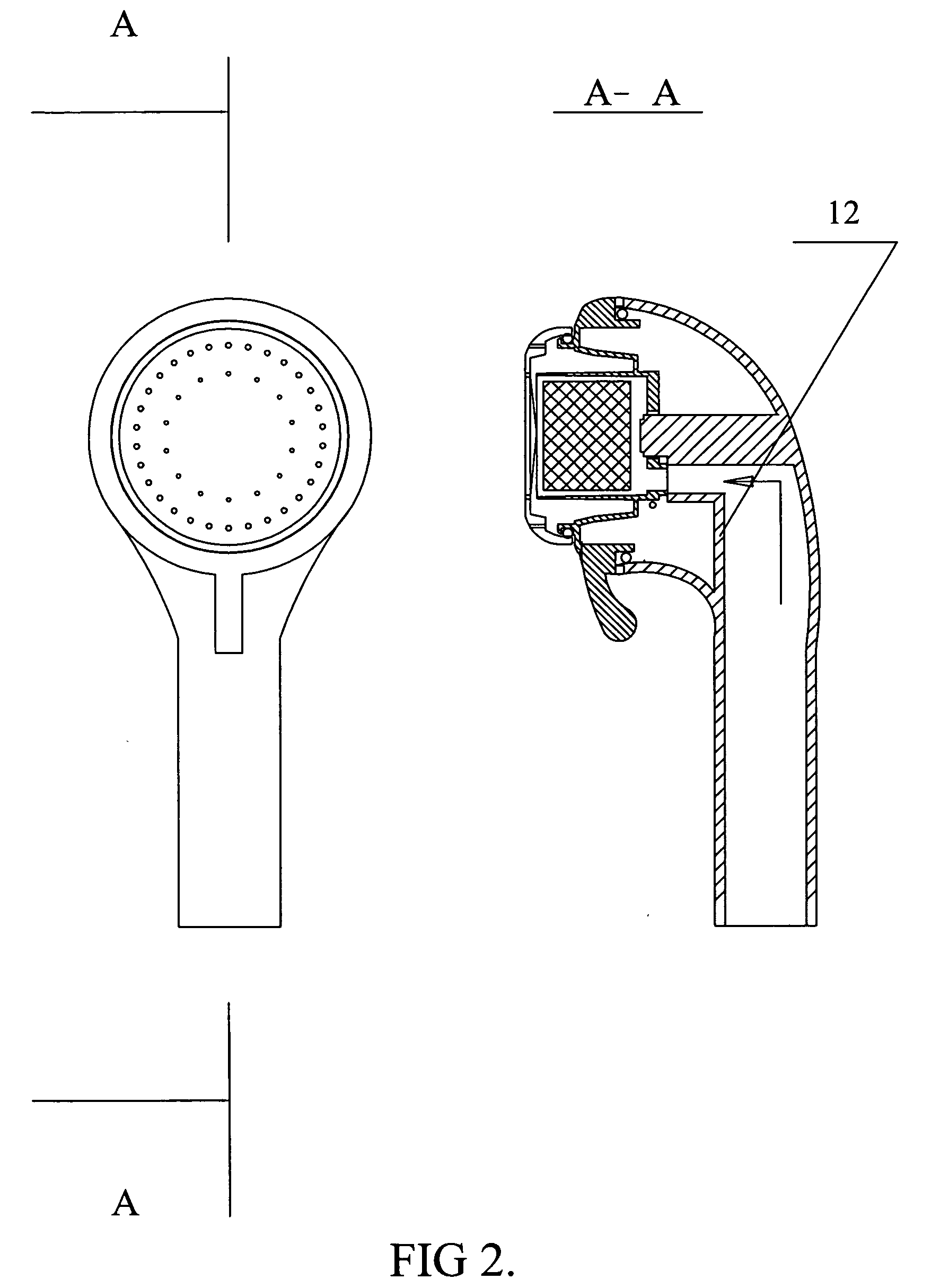 Controlled dispensing hand shower