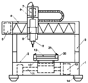 Laser engraving device for plastic spectacle frame