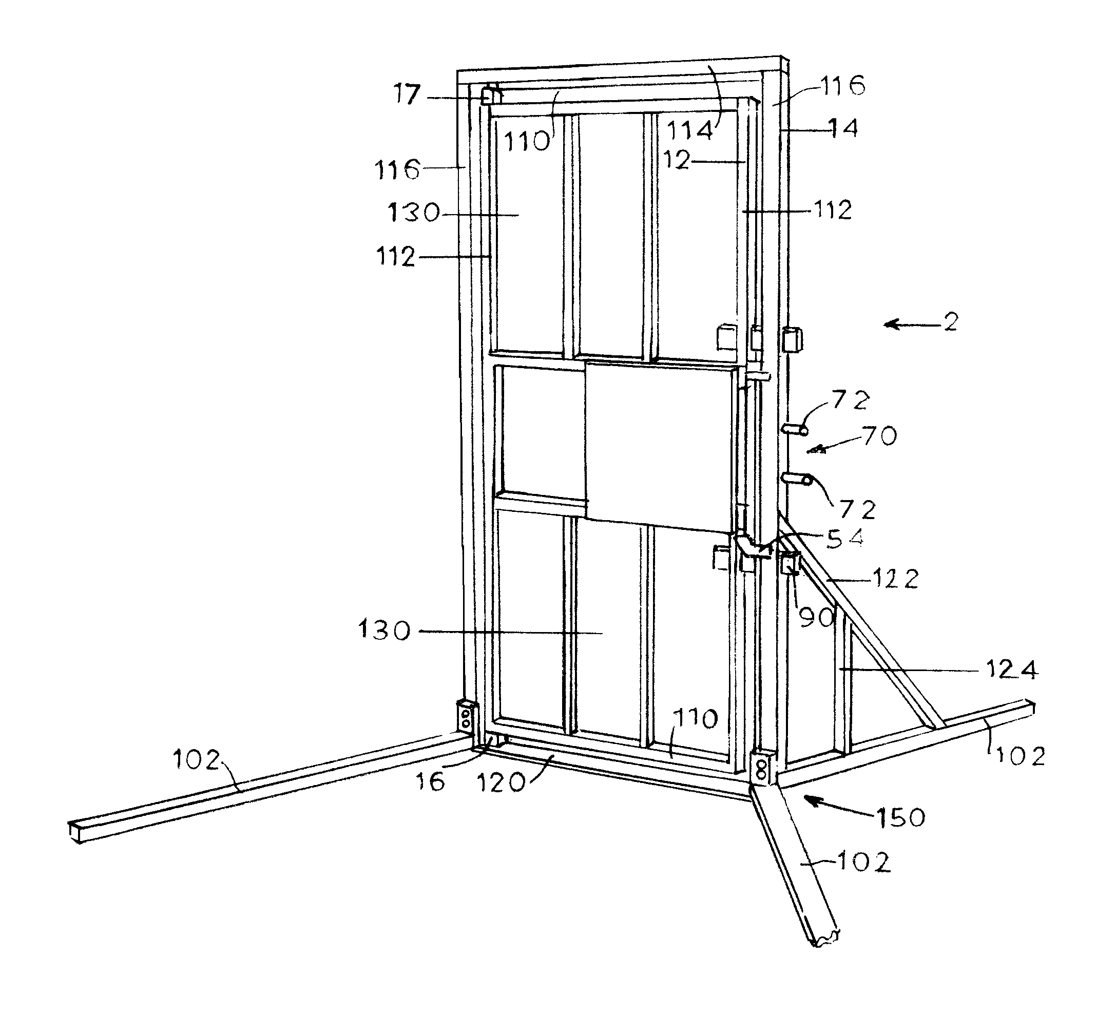 Dual swing breach training system