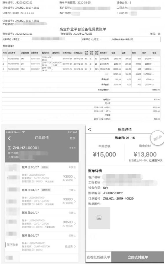 Equipment billing and settlement management system