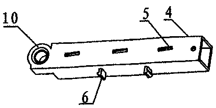 Oriented connecting rod device for rocket fireworks