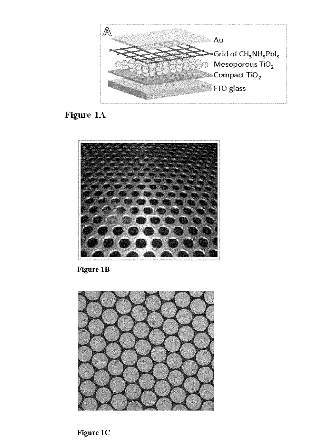 Self-assembly of perovskite for fabrication of transparent devices