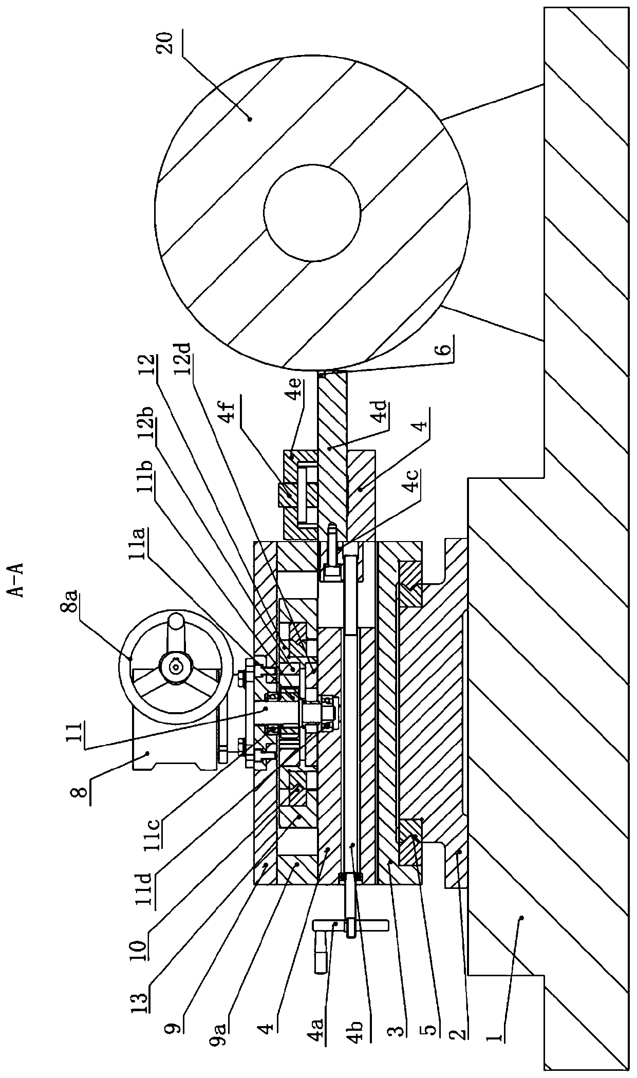 Normal-position turning device for railway vehicle testable track wheel