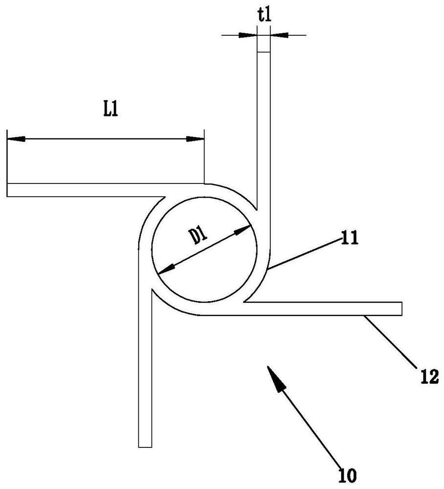 Anti-chiral structure, energy-absorbing buffer structure and vehicle body